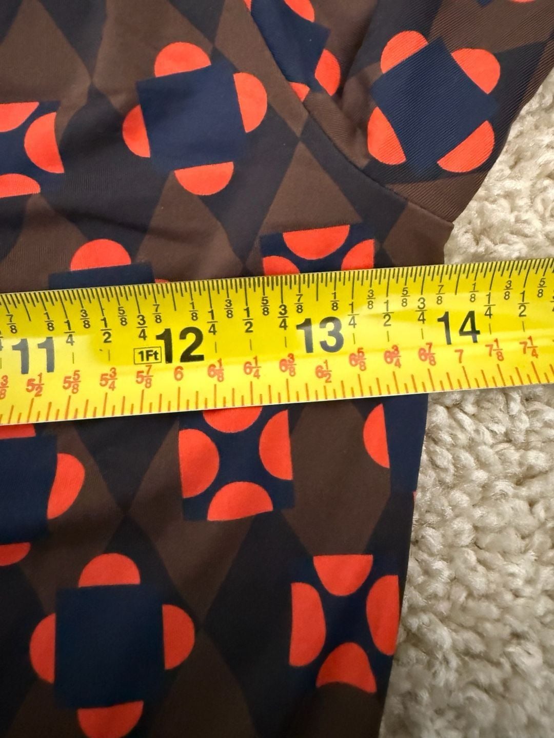 Cynthia Rowley Base Layer Turtleneck Size XS Geo Print Top 6