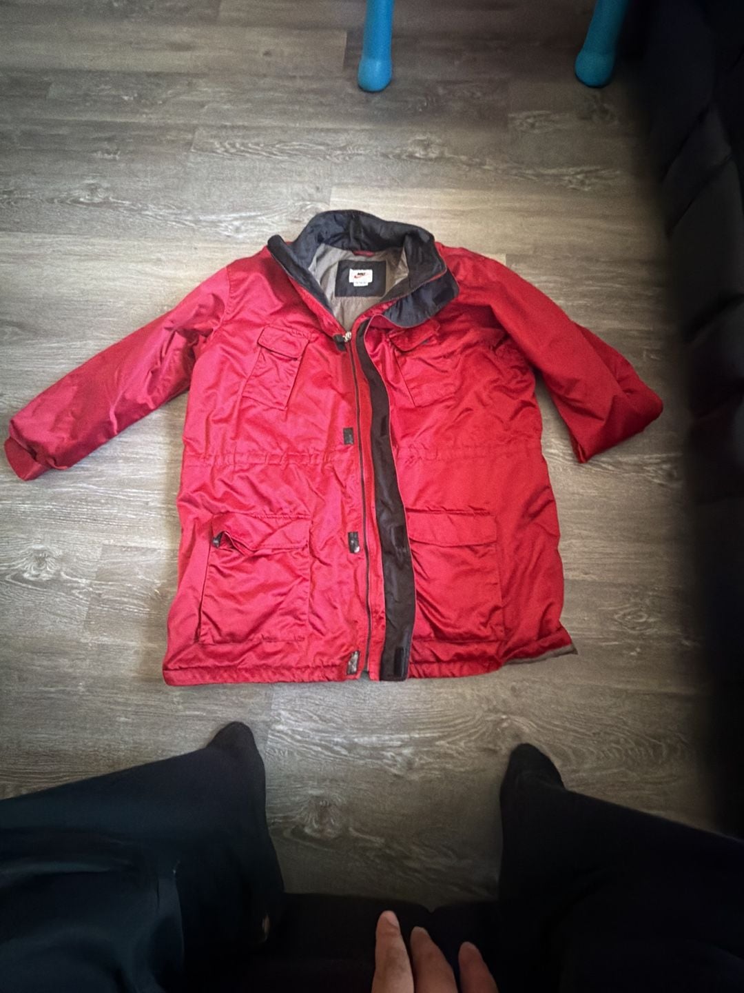 Nike Vintage Parka Jacket Size 2XL Red Winter Coat 1