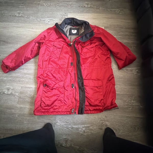 Nike Vintage Parka Jacket Size 2XL Red Winter Coat