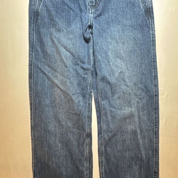 Hollister Low-Rise Baggy Jeans Size 000R W23 Blue Denim