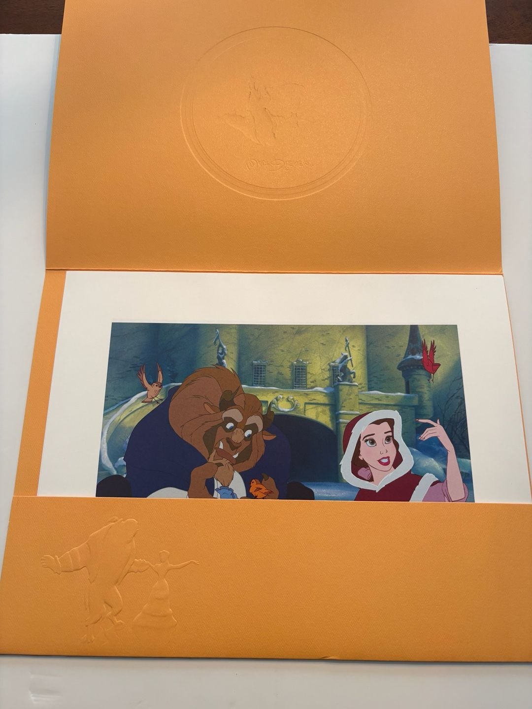 Disney Beauty and the Beast Lithograph Portfolio Set of 4 2