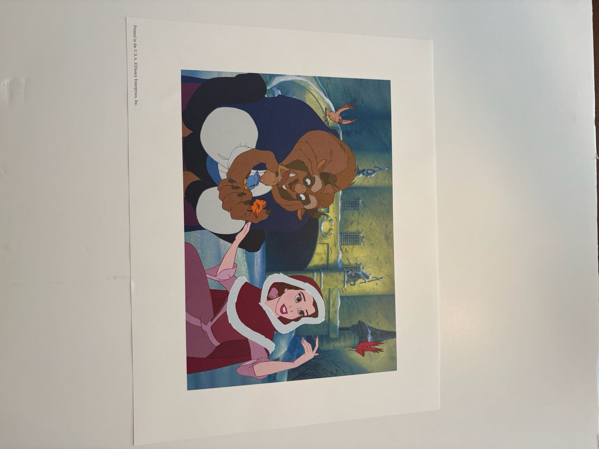 Disney Beauty and the Beast Lithograph Portfolio Set of 4 3