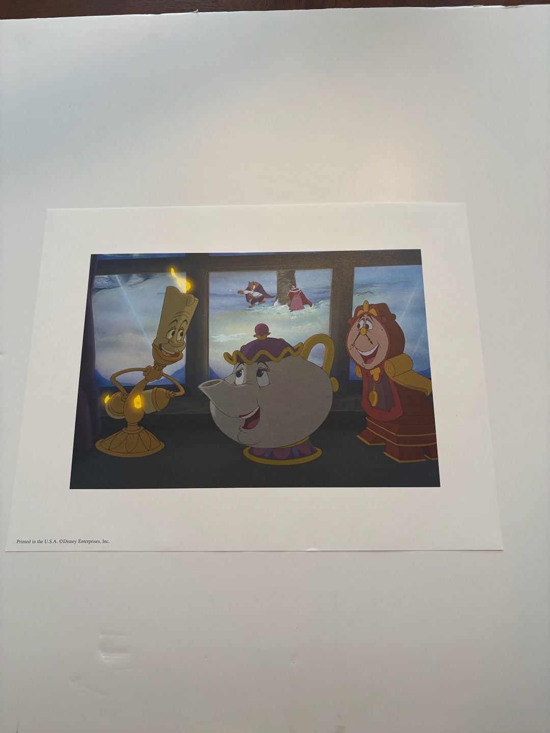 Disney Beauty and the Beast Lithograph Portfolio Set of 4 6