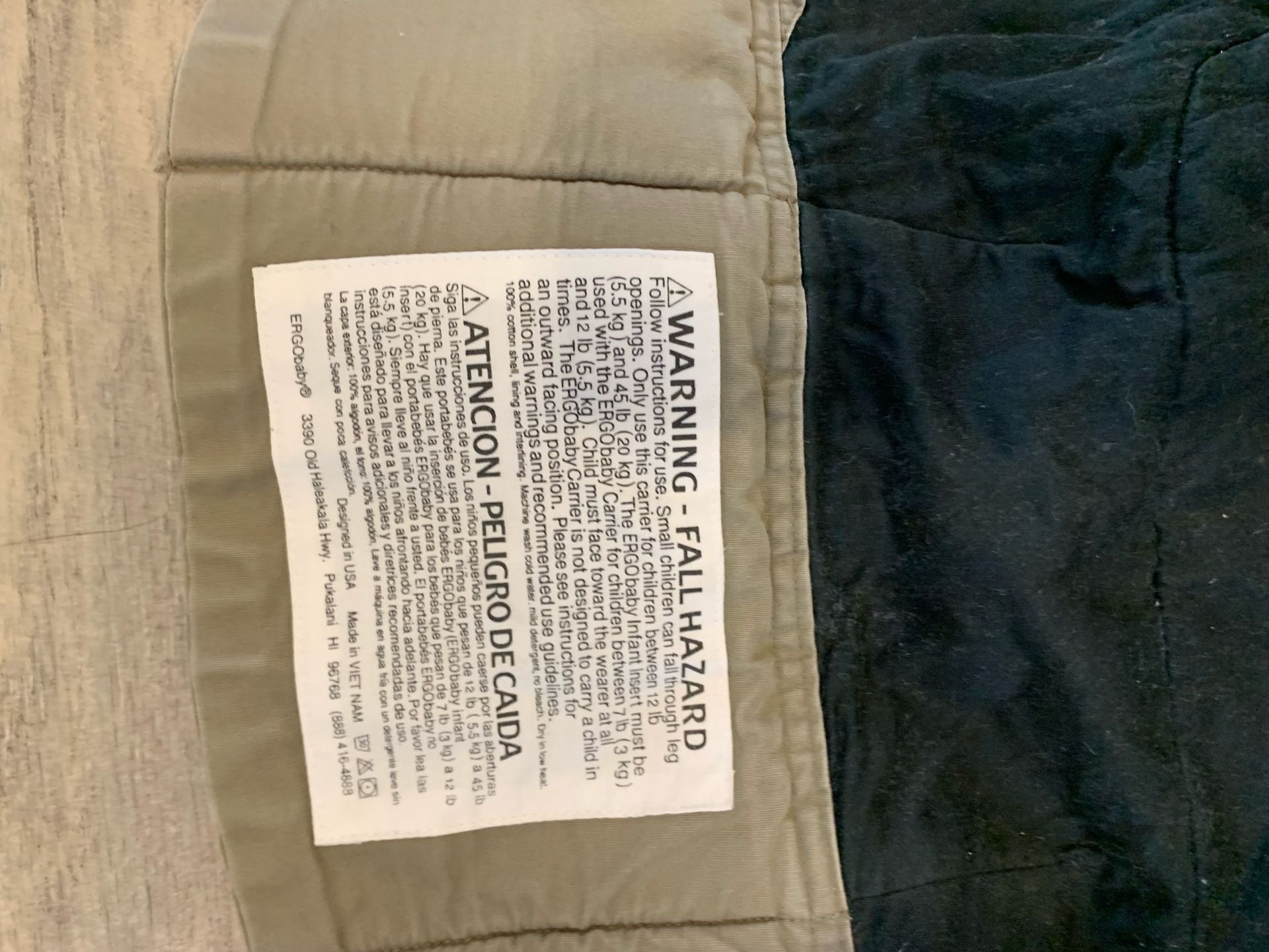 Ergobaby Original Baby Carrier Khaki Green With Sleeping Hood 7
