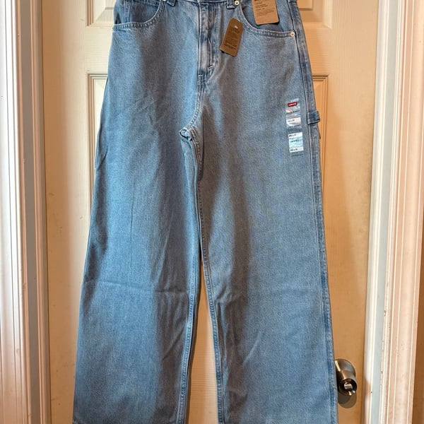NWT Levi's Cinch Baggy Jeans Size 28x31 Light Wash Denim Carpenter