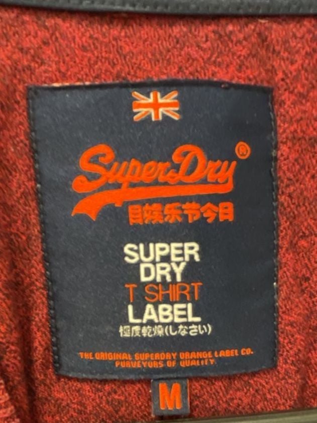 Superdry T-Shirt Size M Red Vintage Logo Graphic Tee 4
