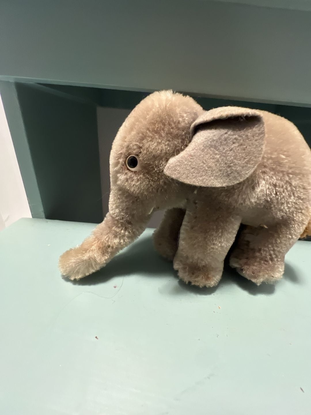 Steiff Vintage Elephant Plush Toy Mohair Gray 2