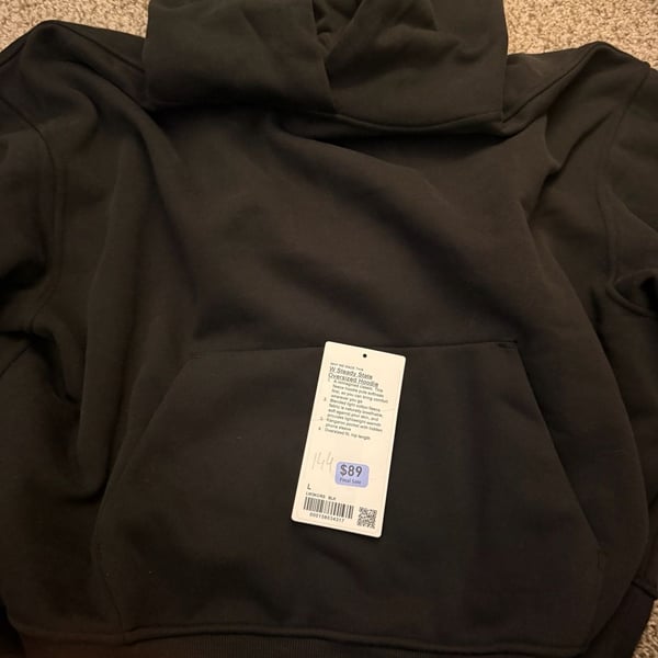 Lululemon Steady State Oversized Hoodie Size L Black
