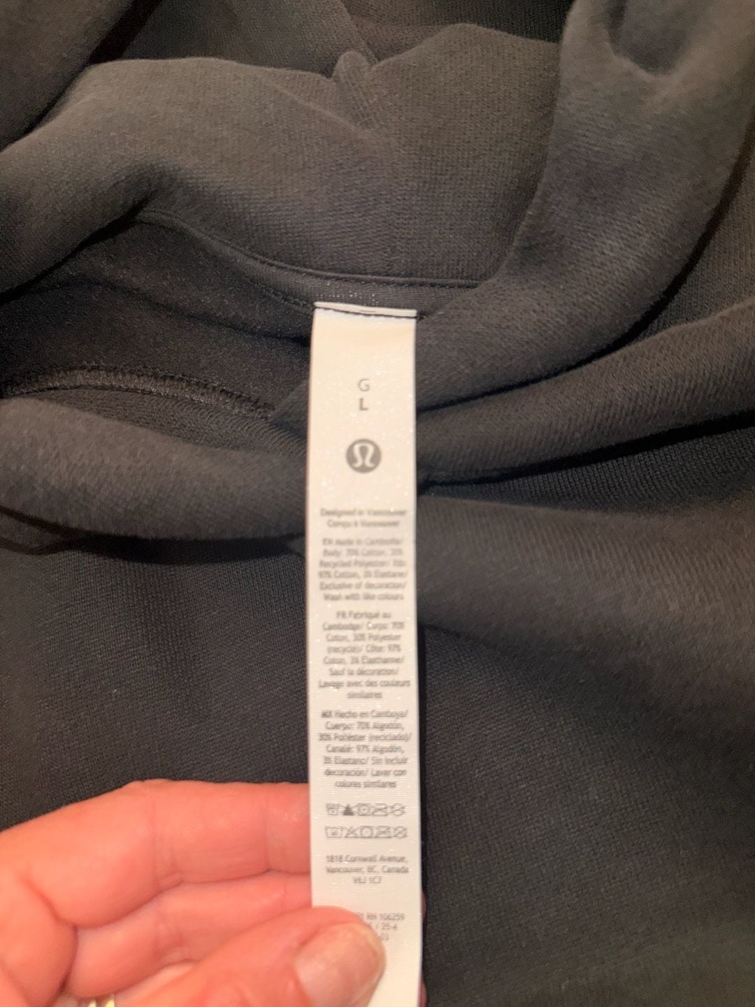 Lululemon Steady State Oversized Hoodie Size L Black 4