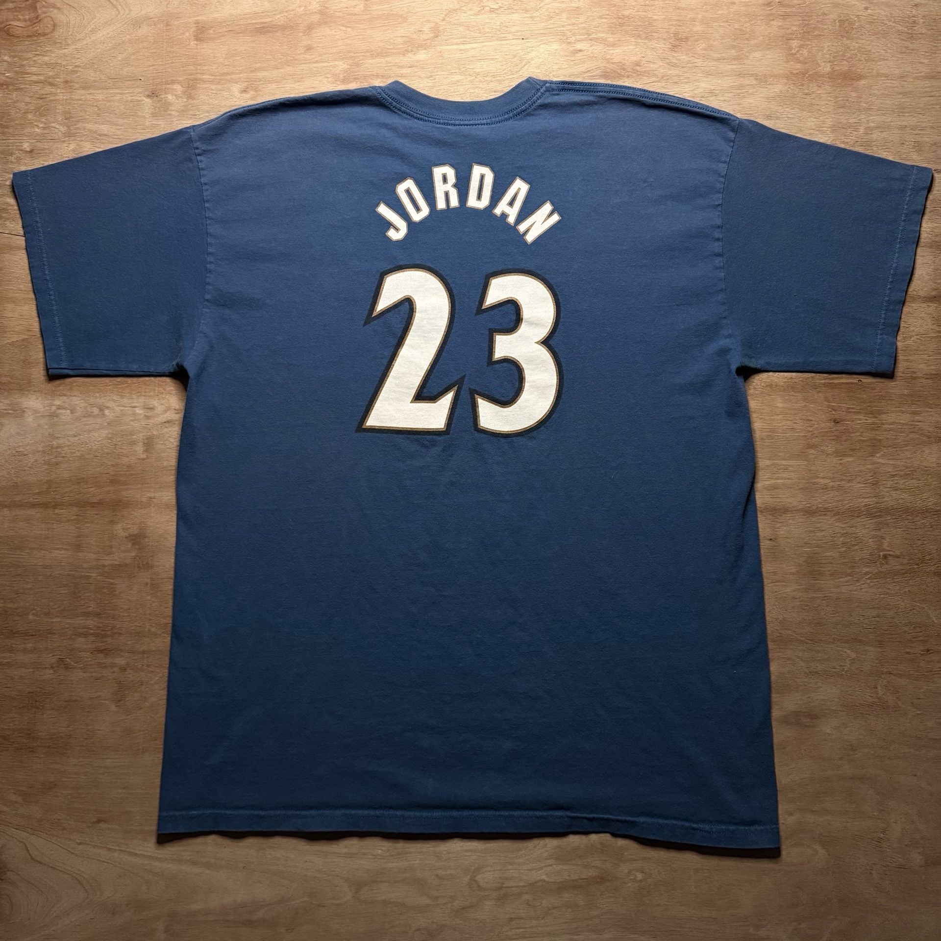 Vintage Nike Washington Wizards Michael Jordan #23 NBA T-Shirt Blue XL Y2K 3