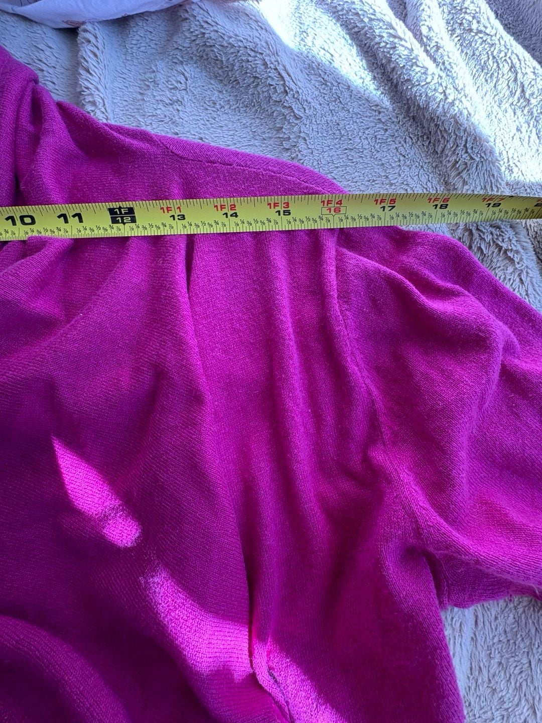 Theory Cardigan Sweater Size M/M Pink Cashmere Cotton Open Front 6
