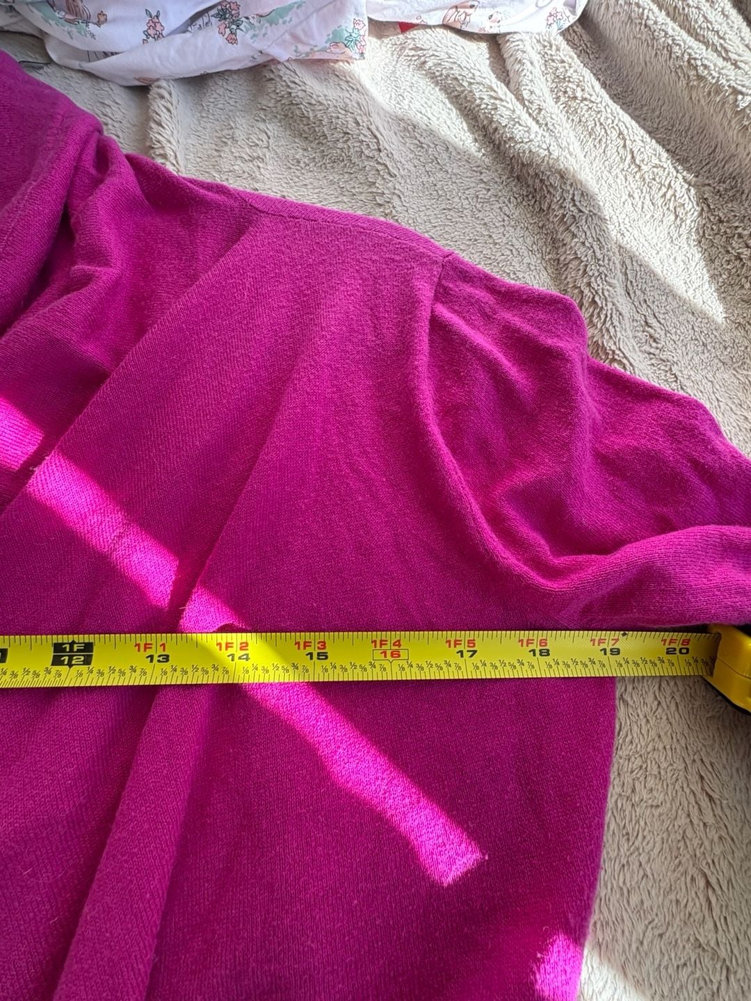 Theory Cardigan Sweater Size M/M Pink Cashmere Cotton Open Front 7