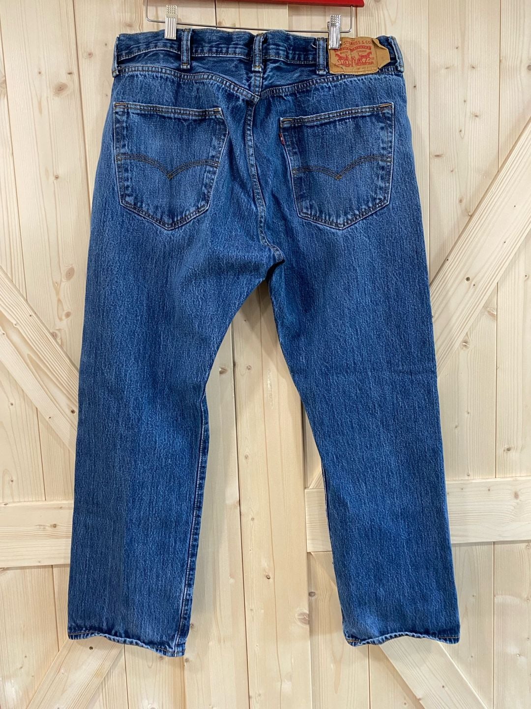 Levi's 501 Original Fit Jeans Size 40x30 Blue Denim Button Fly 5