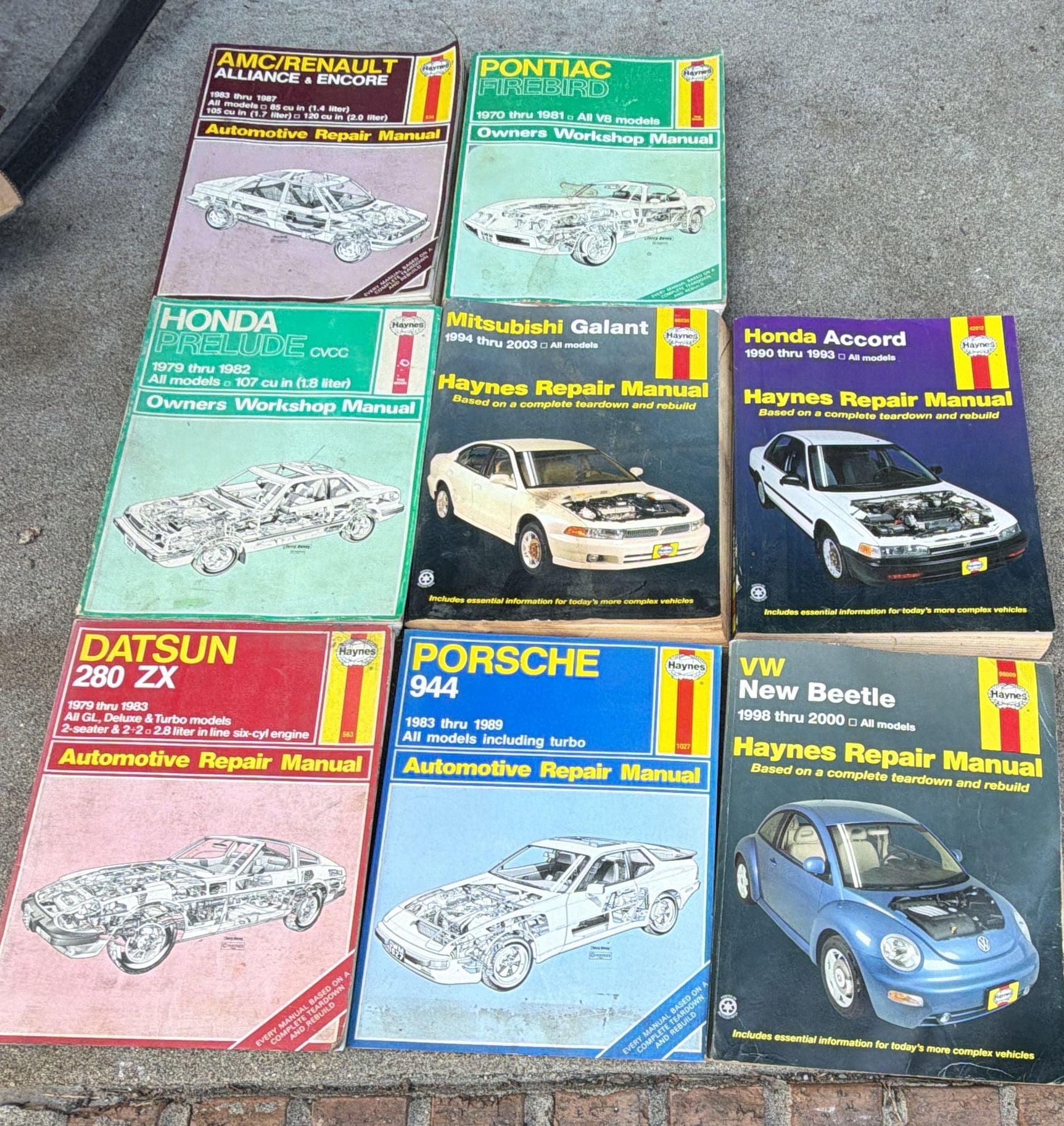 Haynes Automotive Repair Manual Assortment Lot Of 8 2