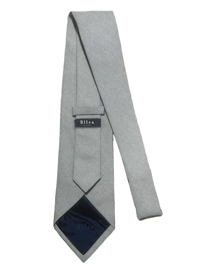 Altea Milano Stripe Neck Tie Grey 2