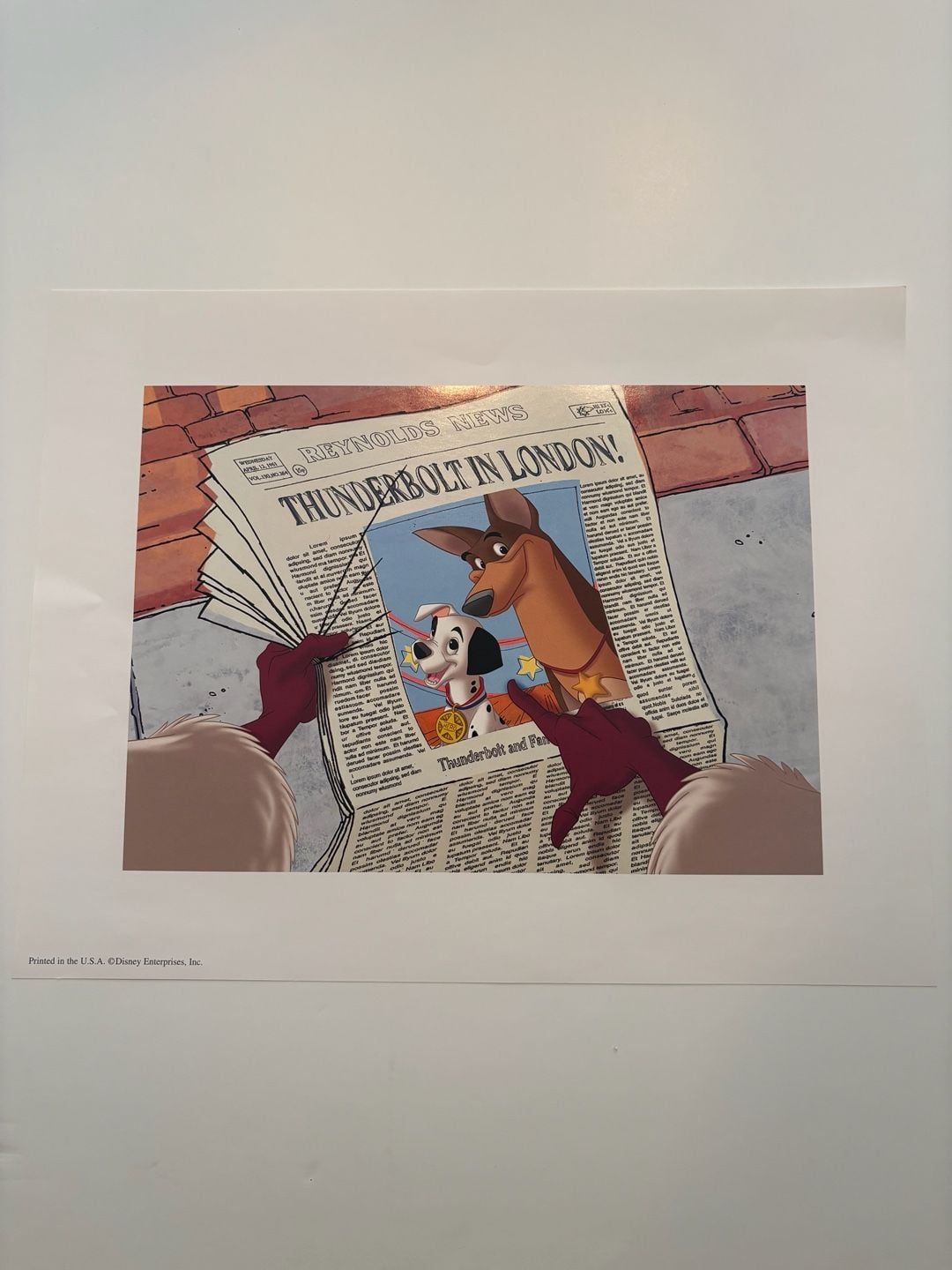 Disney 101 Dalmatians II Patch's London Adventure Lithograph Set 6