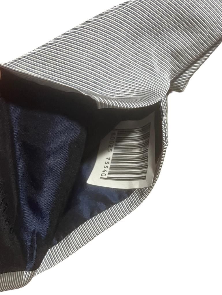 Altea Milano Stripe Neck Tie Grey 6