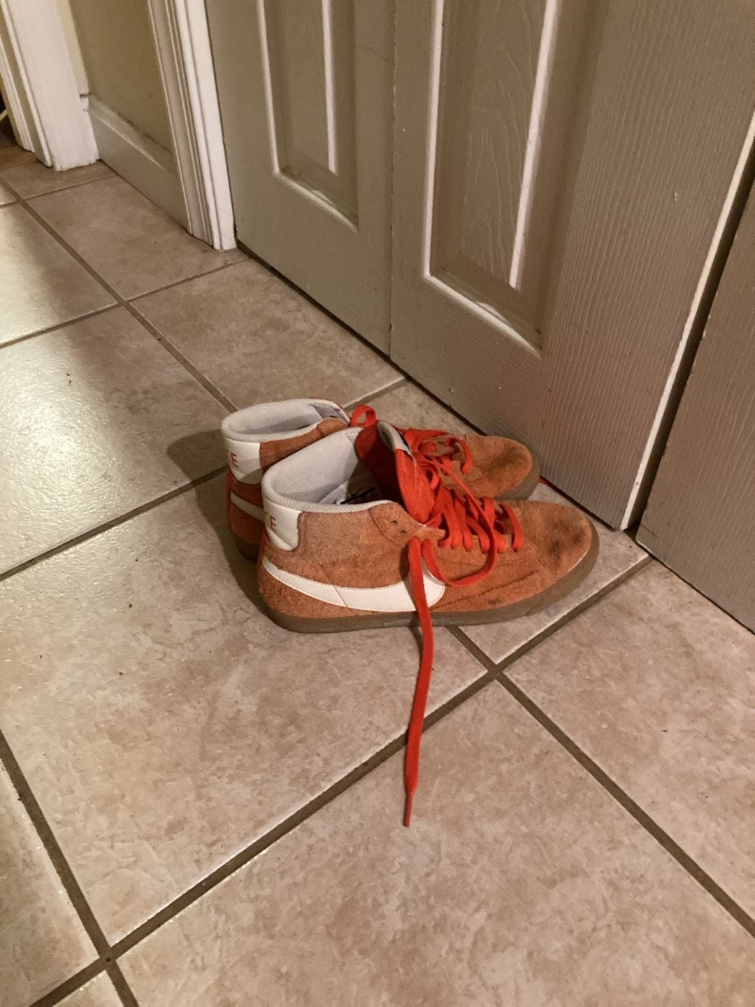 Nike Blazer Mid Suede Vintage Orange Gum Sneakers 3