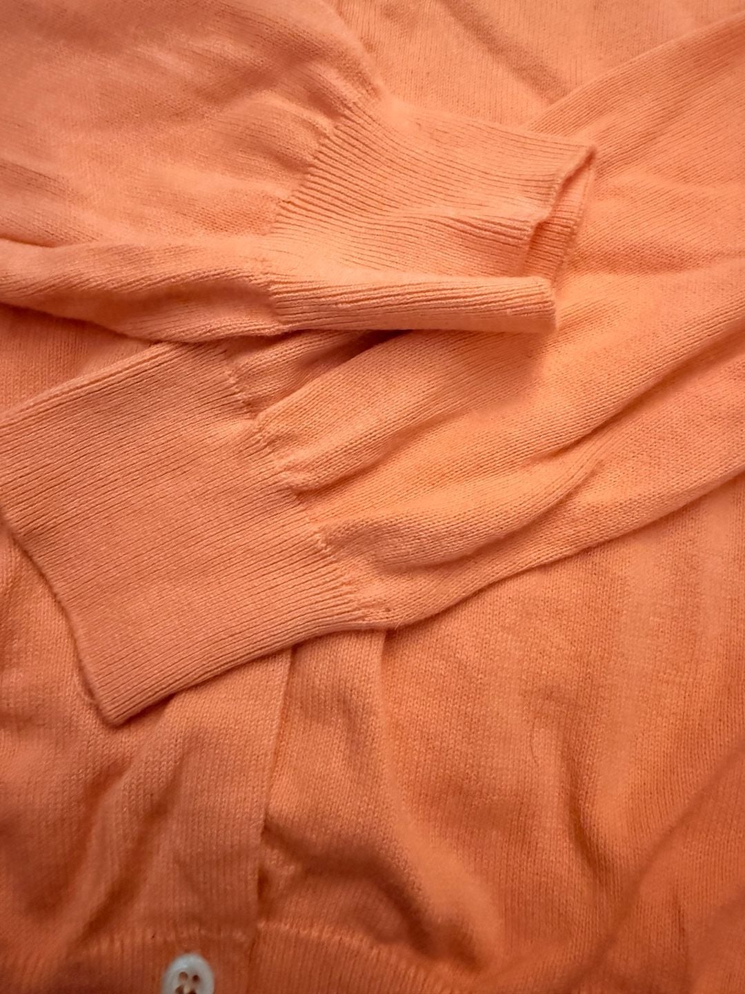 Lilly Pulitzer Cardigan Sweater Size XL Orange 100% Cotton 4