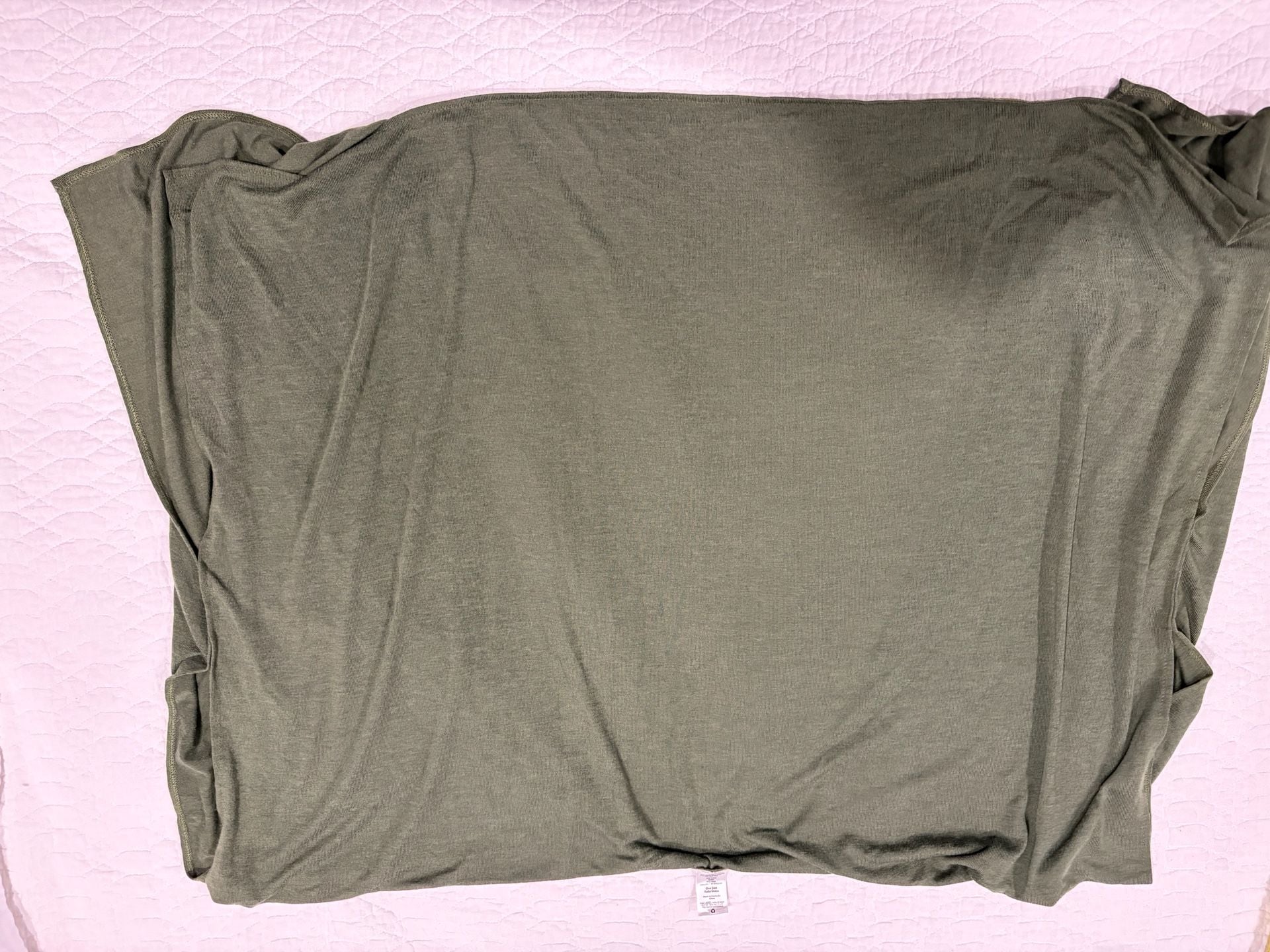 Women’s Green Open Front Cardigan One Size Lightweight Stretch Short Sleeve 7