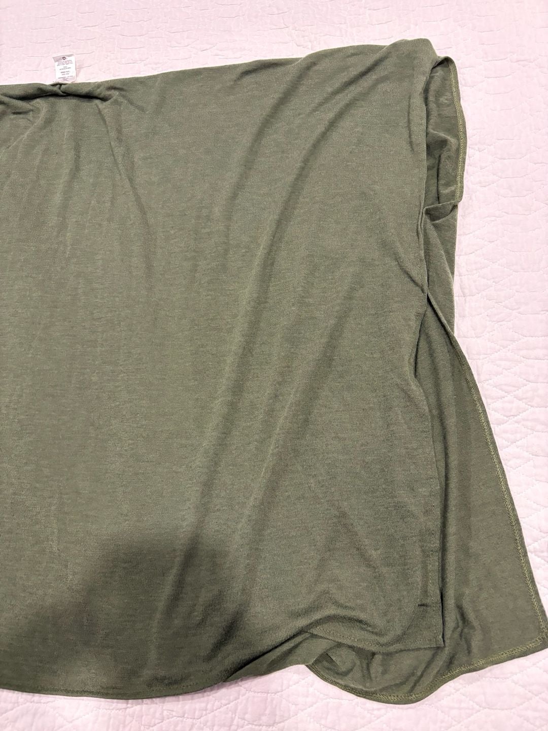 Women’s Green Open Front Cardigan One Size Lightweight Stretch Short Sleeve 8