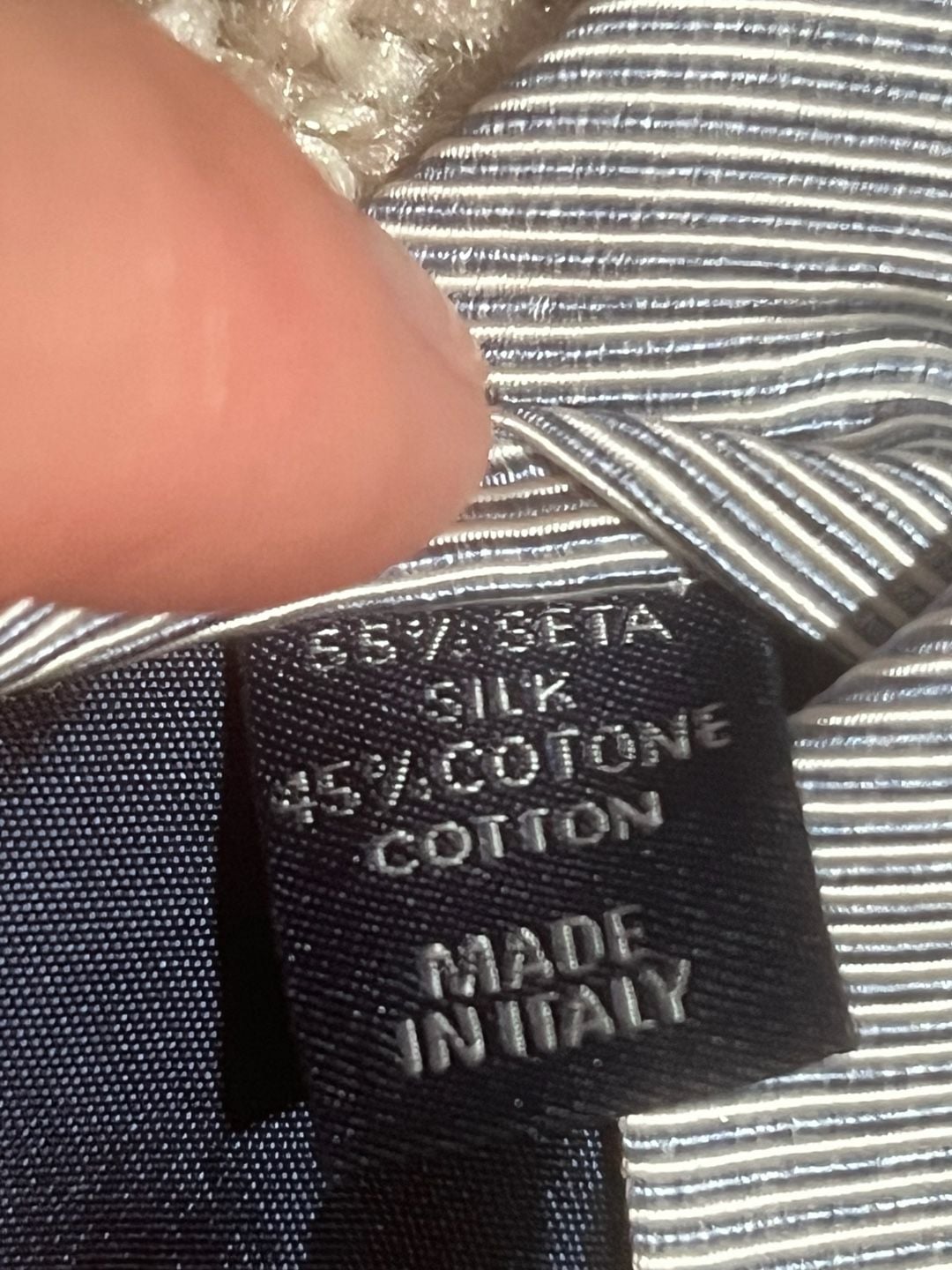 Altea Milano Stripe Neck Tie Grey 4