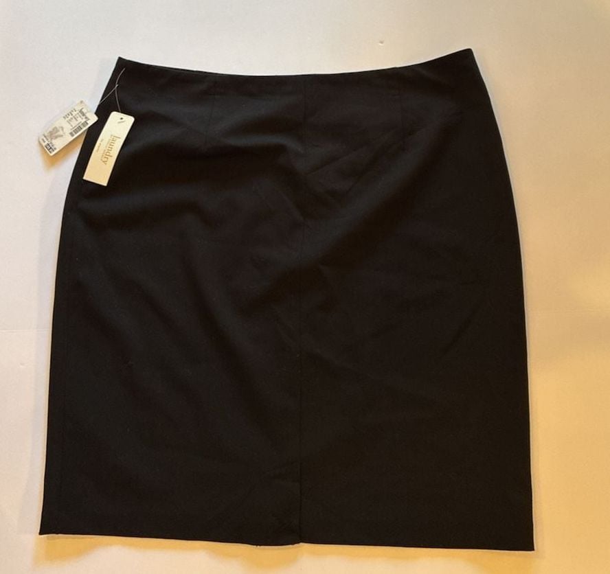 Vintage Laundry By Shelli Segal Pencil Skirt Size 14 Black 2