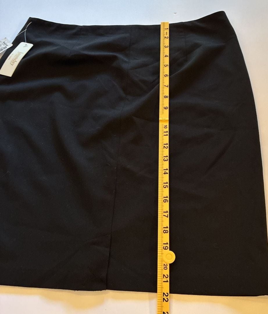 Vintage Laundry By Shelli Segal Pencil Skirt Size 14 Black 5