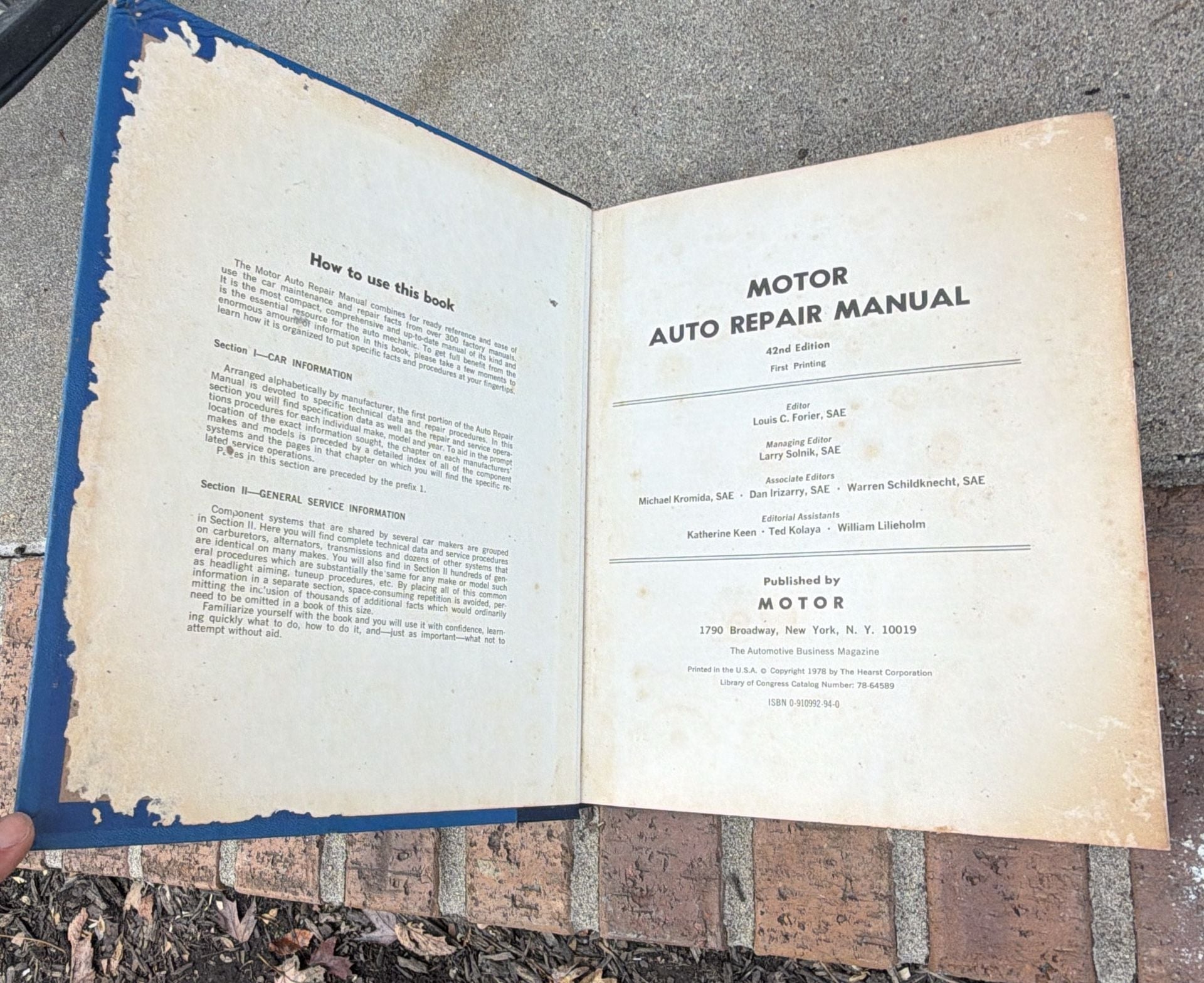 Motor Auto Repair Manual 1979 1974-1979 Models 3