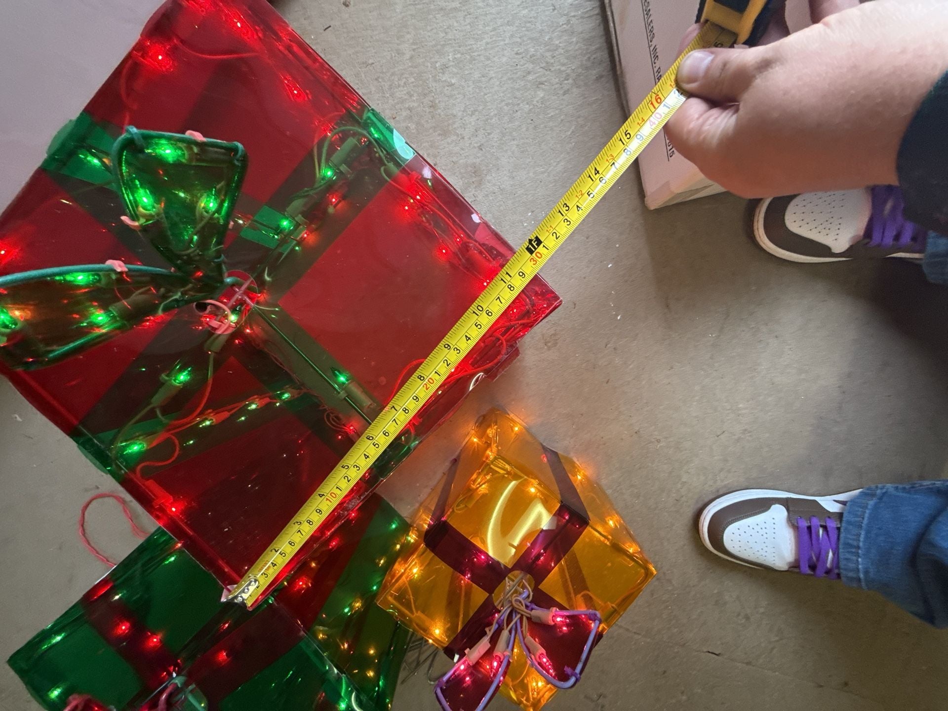 Brilliant Gels 3D Set Of 3 Lighted Christmas Gift Boxes 7