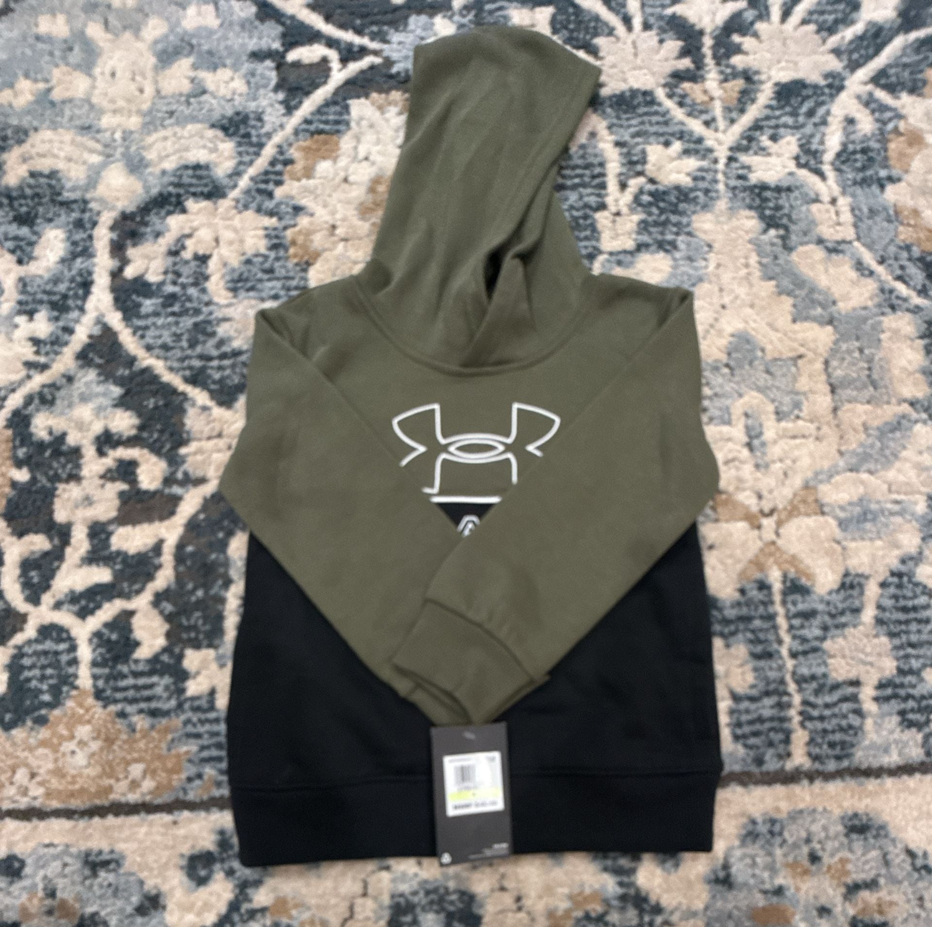Under Armour 2-Piece Set Hoodie Size 4 Green Black 2