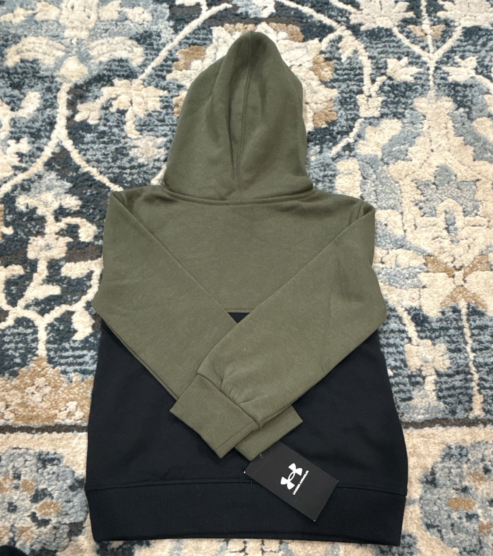 Under Armour 2-Piece Set Hoodie Size 4 Green Black 4