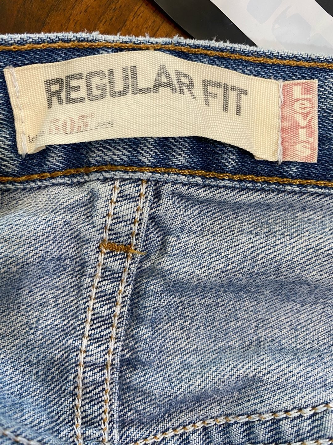Levi's 505 Regular Fit Jeans Size 42x30 Blue Denim 9