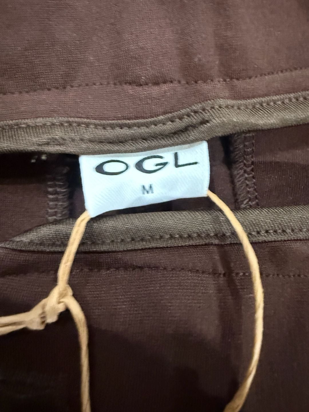 OGL Move Hickory Brown Pleated Wide Leg Stretch Trousers Medium NWT Old Money 5