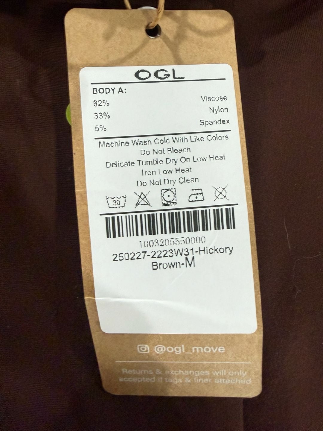 OGL Move Hickory Brown Pleated Wide Leg Stretch Trousers Medium NWT Old Money 6