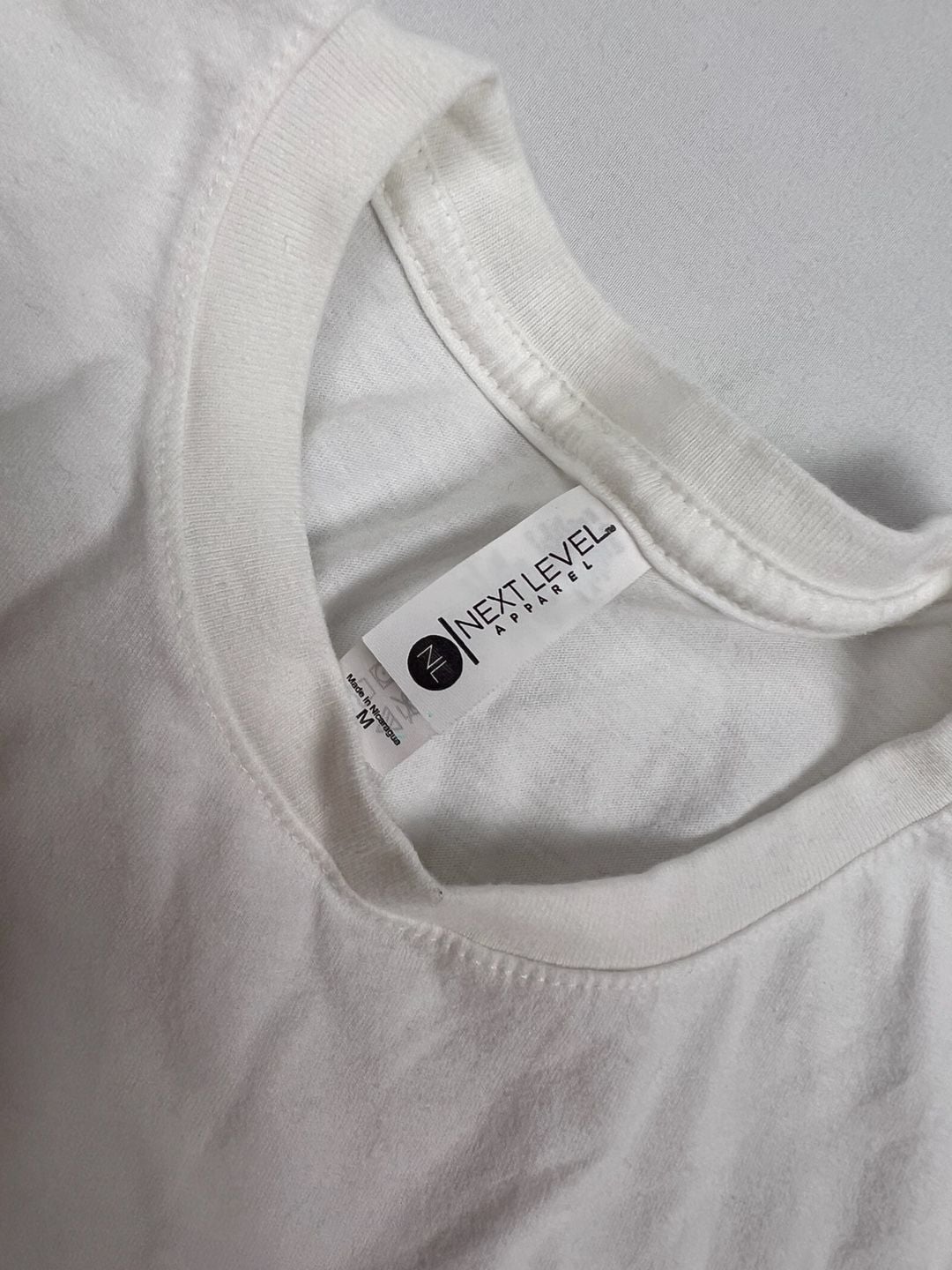 Next Level Apparel Divide Conquer Long Sleeve Size M White 5