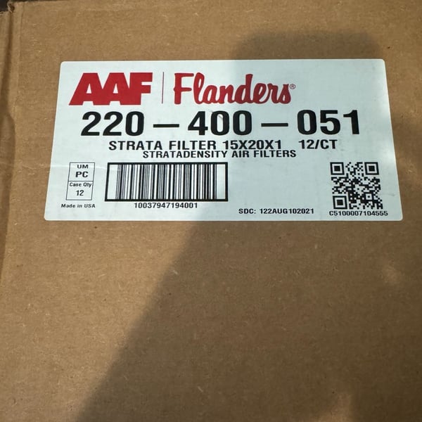 AAF Flanders Strata Filter 15x20x1