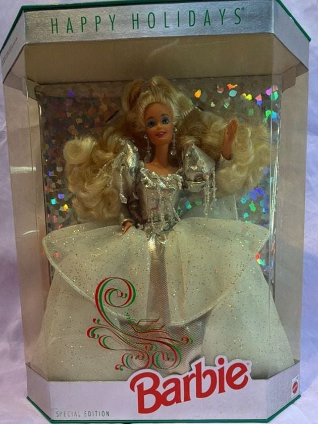 Mattel Happy Holidays Special Edition Barbie Doll 1992 1