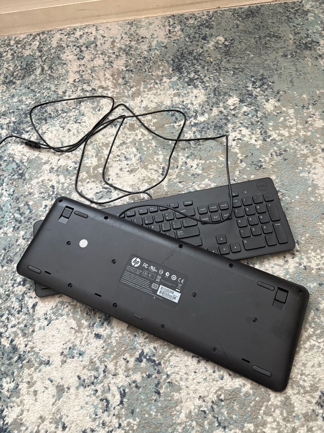 2 Full-Size Wired USB Keyboards — Dell + HP — Tested 4