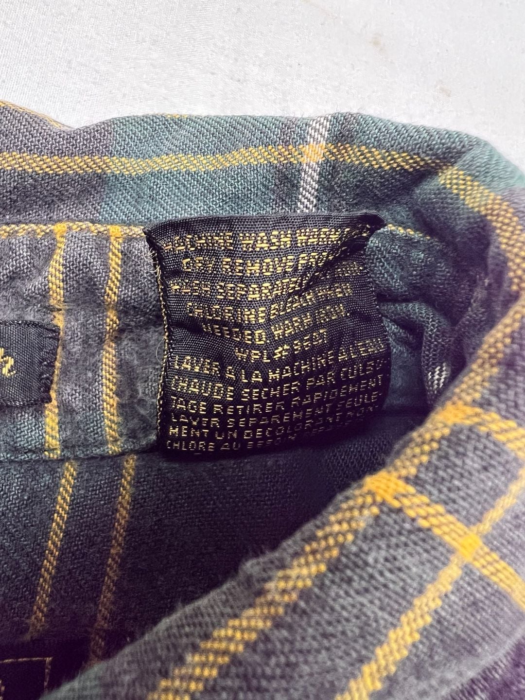 Eddie Bauer McKinley Cloth Flannel Shirt Large Green 8