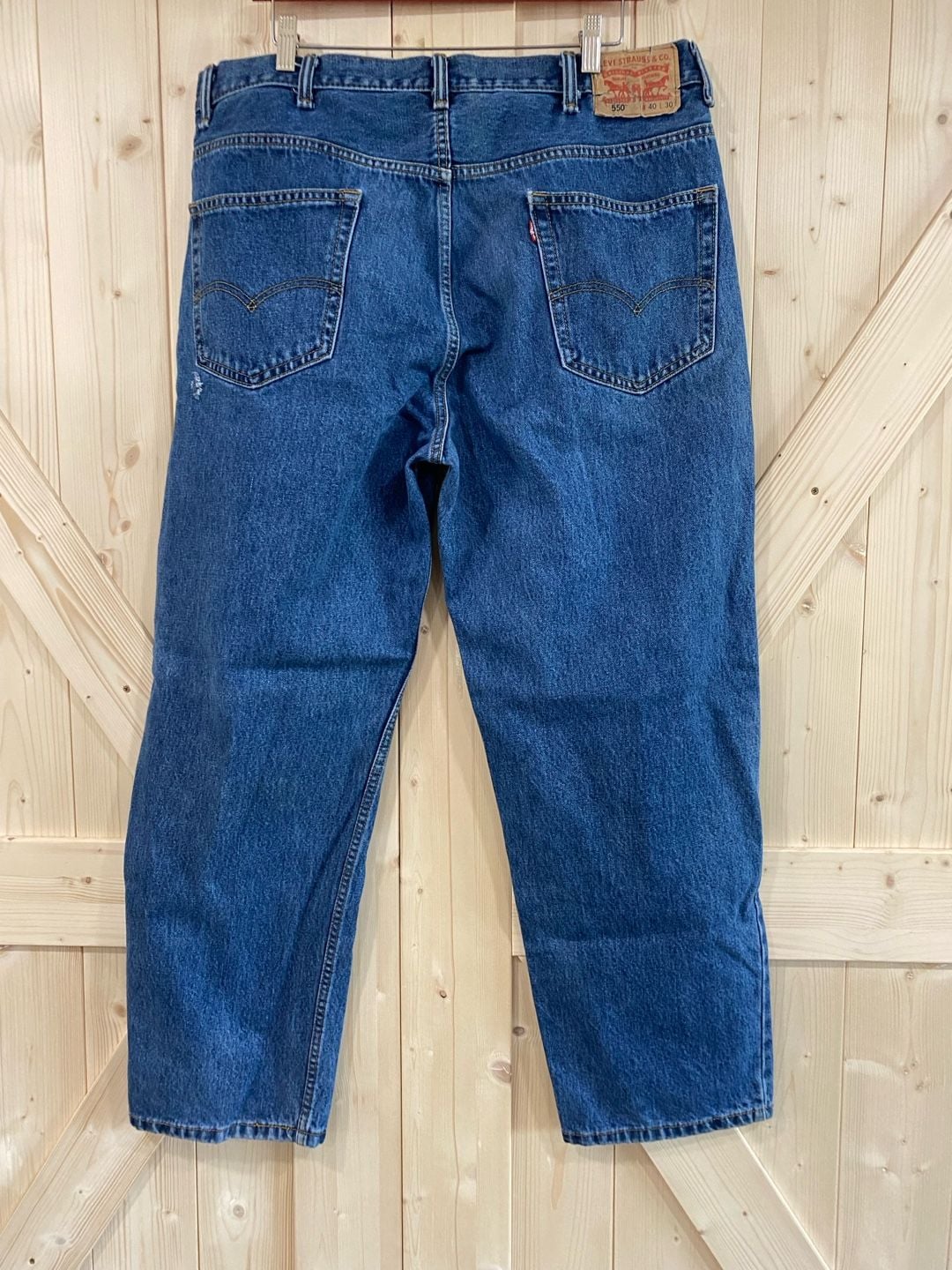 Levi's 550 Relaxed Fit Jeans Size 40x30 Blue Denim 10