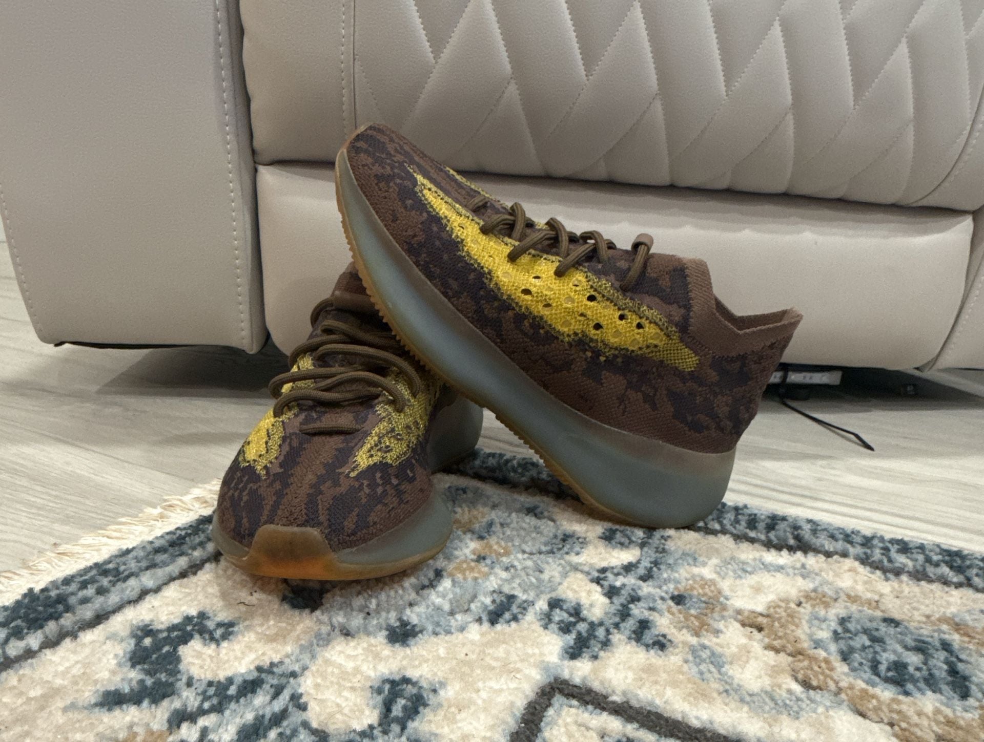 Adidas Yeezy Boost 380 Lmnte FZ4982 Brown Yellow Sneakers 3