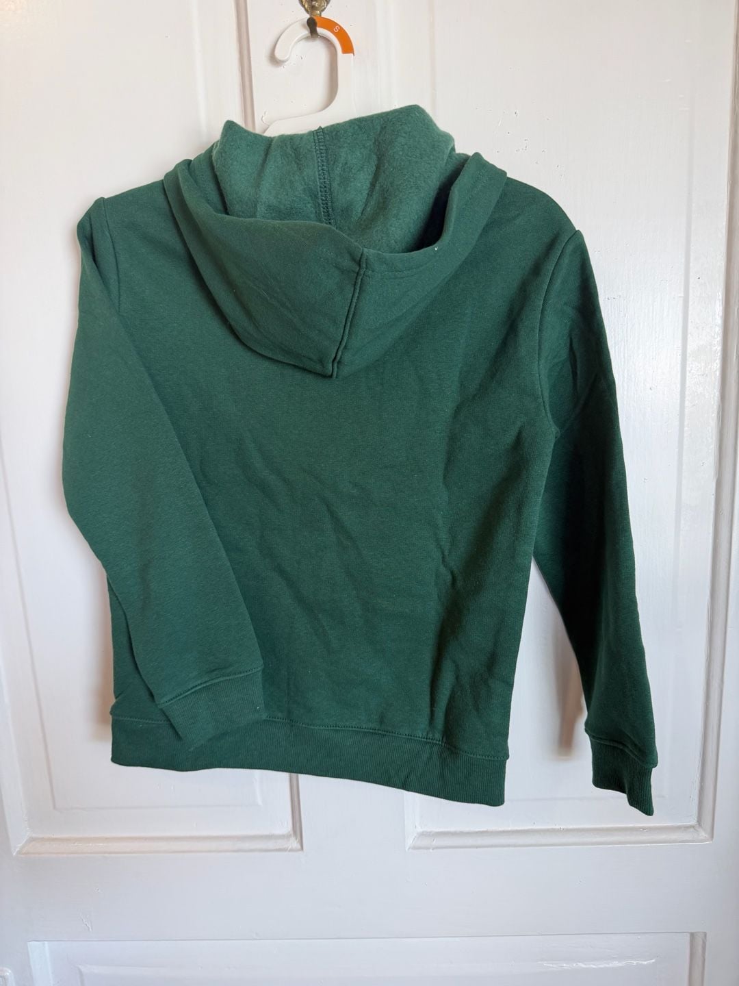 Child’s Cat & Jack Zip Up Hoodie Size 6/7 Dark Green Fleece 1