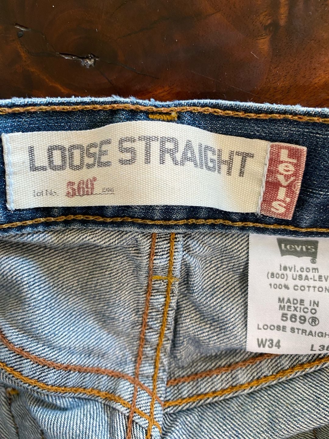 Levi's 560 Loose Straight Jeans Blue Paint Splatter Denim 34 x 36 9