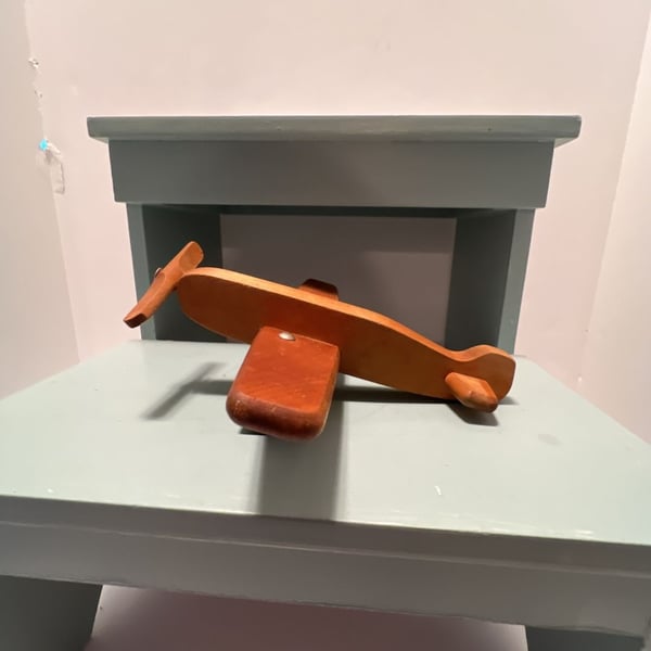 Handmade Wooden Toy Airplane Propeller Plane Rolling Toy