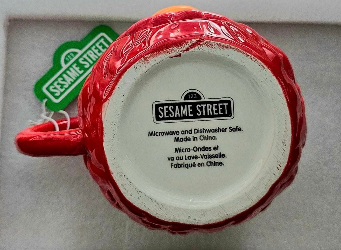 Sesame Street Elmo Ceramic Molded Face Coffee Mug New with Tags 2
