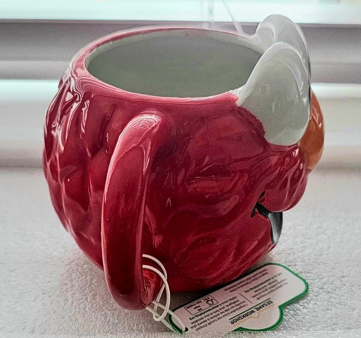 Sesame Street Elmo Ceramic Molded Face Coffee Mug New with Tags 3