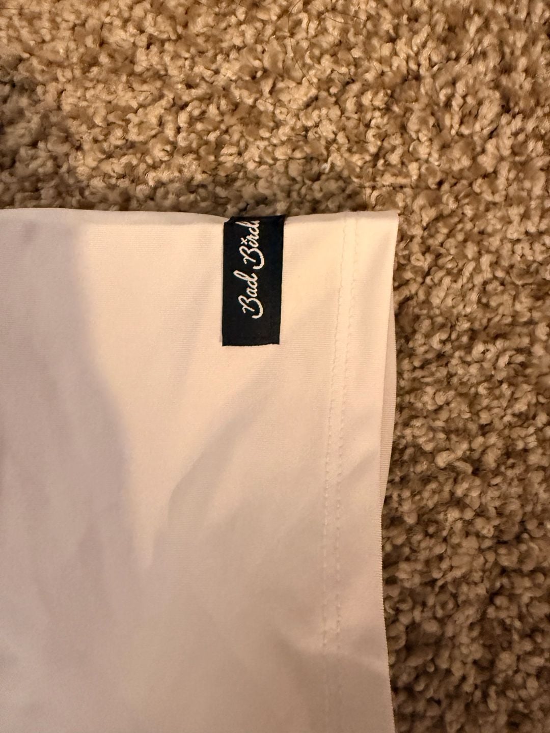 Bad Birdie Golf Polo Size XS White Blue Floral 5