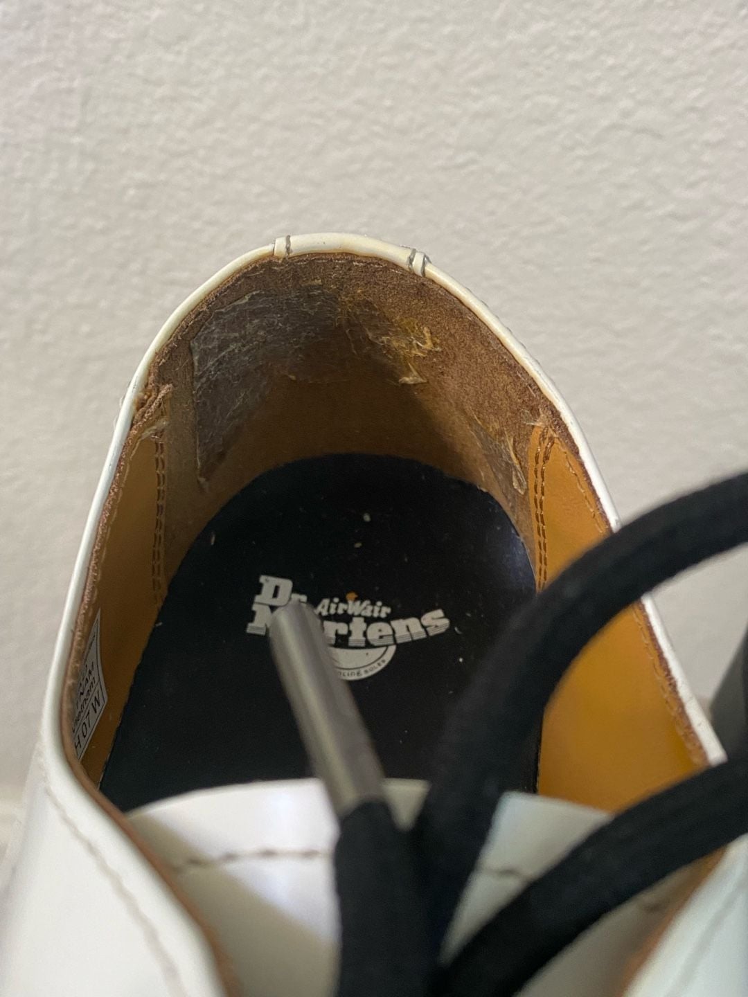 Dr. Martens 1461 Quad Platform Shoes White Leather 5