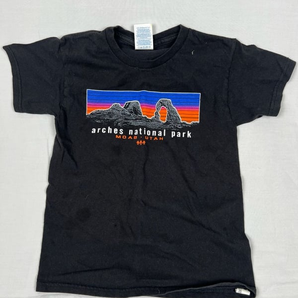Delta Pro Weight Arches National Park Youth S Black T-Shirt